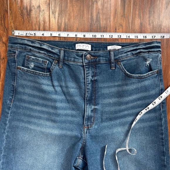 Sofia Jeans by Sofia Vergara Eden Super High-Rise Straight jean women’s size 18 - Picture 4 of 8